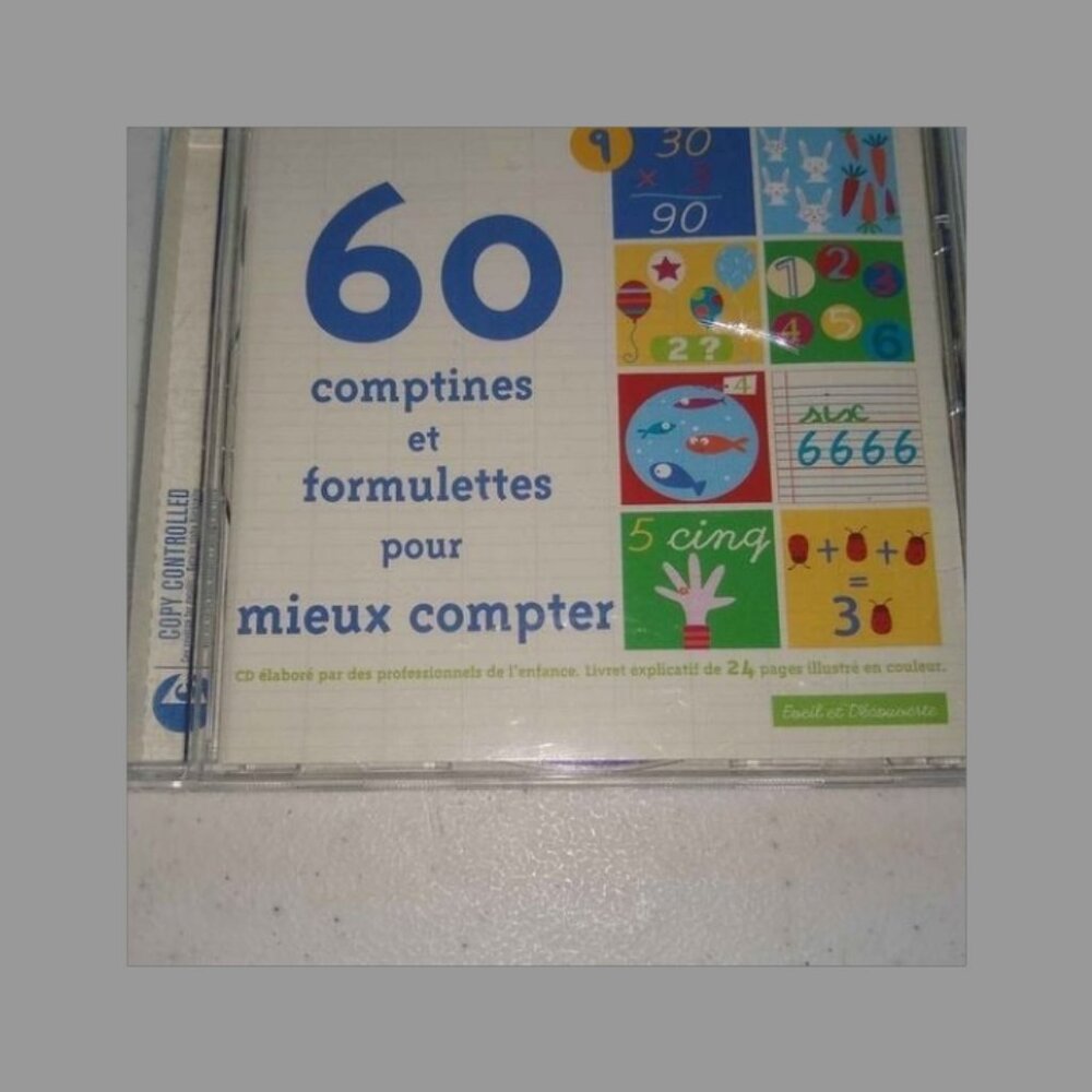 60 Comptines et Formulettes mieux compter cycle Maternelle & Primaire CD French